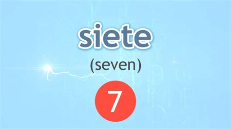 how to say 7 in spanish.